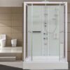 Deluxe double sliding door rectangle square shower cubicle