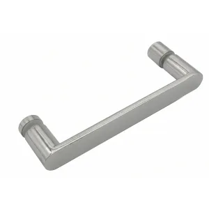 sleek stainless steel shower door handle
