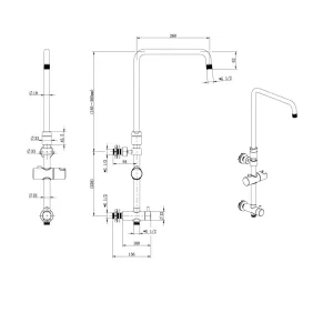 rainfall shower arm specs
